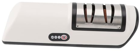 Qudinip Aiguiseur de Couteaux électrique, Affûtage Automatique Professionnel à Plusieurs Niveaux avec Base en Caoutchouc Antidérapant et Port USB dissimulé, pour L'entretien des