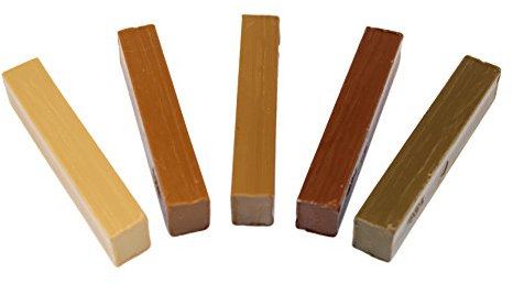 SN-TEC Weichwachs Sortiment für Eiche hell bis rustikal (Set mit 5 Stangen)