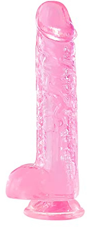 Realistischer Dildo,21.5 CM Big Dildo mit Saugnapf,Sexspielzeug für Frauen Männer