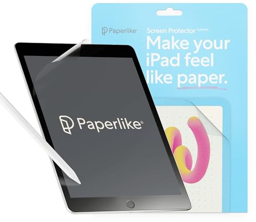 Paperlike® 2.1 Protector de Pantalla (2x) para iPad (9ª / 8ª / 7ª generación) para una sensación auténtica del papel