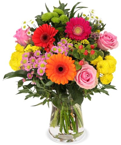 Blumenstrauß “Bunter Geburtstagsstrauß, 7-Tage-Frischegarantie, Qualität vom Floristen, Ideales Blumengeschenk, Schneller Blumenversand zum Geburtstag