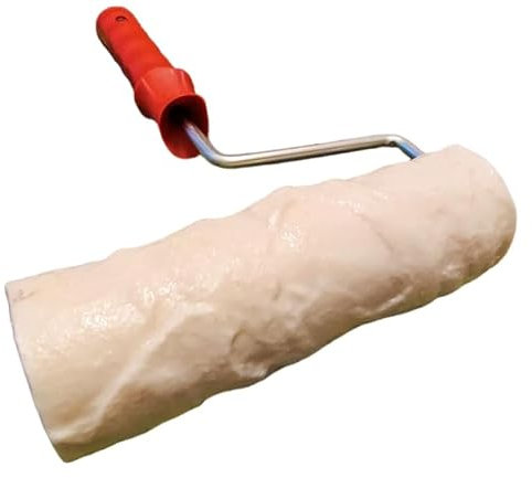 RULLO per intonaco muro cemento stampato PIETRA roccia Decorative TEXTURE ROLLER, modello Ardesia, cm 20x7 circa