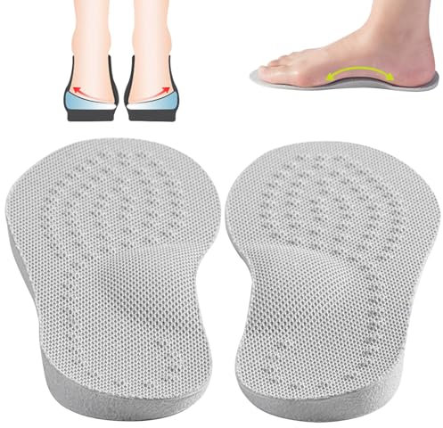 ALQFHFY Plantillas Ortopédicas Correctoras de Postura Para O/X Pierna, Insertos Con Cuñas Para Zapatos, Fascitis Plantar, Pies Planos y Soporte de Arco