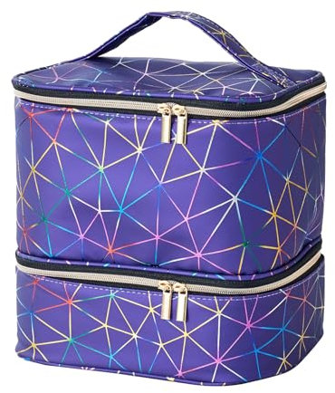 Sac de Rangement pour Vernis à Ongles | Sac de Rangement Portable pour manucure | Étui de séchage à Ongles Double Couche | Boîte de Rangement de Voyage pour Vernis à Ongles | Sac de Transport pour 30