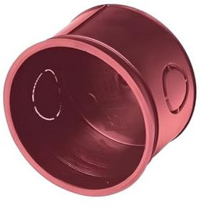 1 Pezzo Scatola 502 Da Incasso Ø65x42mm, Tondo Interasse 60mm Per 2 Moduli, Cassetta Da Incasso, Montaggio A Parete, Scatola di Distribuzione e Derivazione
