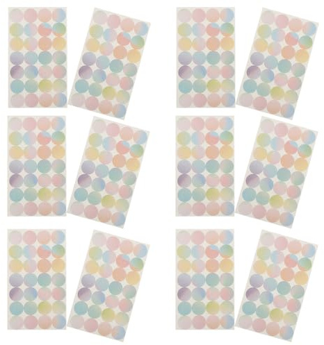 Genérico Pegatinas de Refuerzo para Agujeros Redondos, Adhesivas para Papel Suelto, 16 Hojas en 4 Paquetes, Etiquetas Autoadhesivas para Proteger Páginas Perforadas en Carpetas