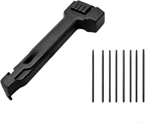 ZWEquipint Marteau de camping multifonction avec poignée ergonomique, extracteur de piquets de tente et crochet pour camping en plein air, outil en plastique, 27,7 cm (noir)