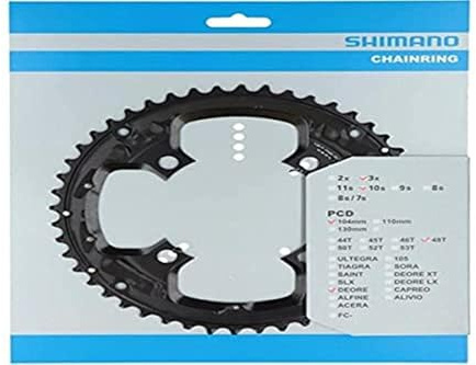 Shimano FC-T6010 kedjering, 48T, för kedjeskydd, svart