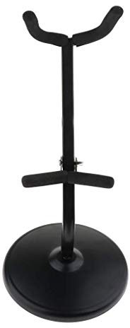 U/D Saxophonständer, verstellbar, faltbar, Alt Tenorsaxophon, abgerundete Basis, schwarz, Eisen