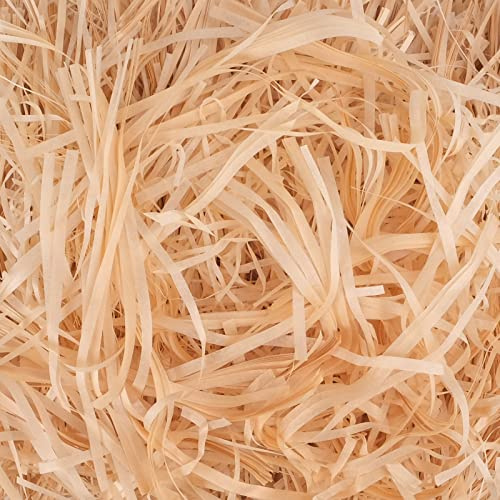 Yingd Shredded Tissue Paper - 500g Champagne Shredded Tissue for Gift Boxes, Hampers, Packaging, Basket Grass Raffia Gift Filling, Party Supplies Decoration