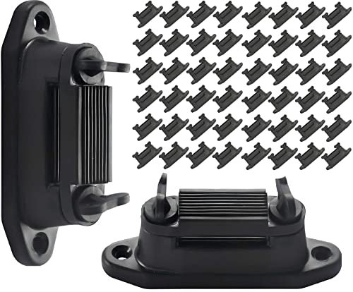 RiteFence Elektrozaun-Klemmband, Ecke, Stretch, Spanner, Isolator, Schraubverschluss, Polyband, Nägel und Schrauben auf Holzpfosten, PK50