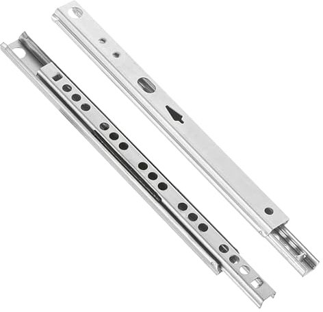 Bricoleva.it Guías de extracción parcial para cajón y guías de bolas para cajón variadas - Paquete de 1 par (35 cm)