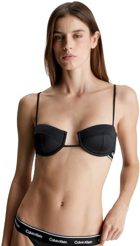 Calvin Klein Damen Bikini Oberteil Wired Balconette mit Bügel, Schwarz (Pvh Black), 75B