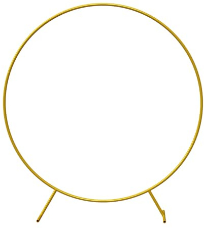 PILIN Arco de Globo de Metal Kit de Arco de Globo de Oro Arco de Globo Redondo para Decoración de Boda de Cumpleaños 2M (TK-2M)