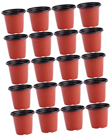 ABOOFAN 20pezzi Vasi Di Fiori Plastica Morbida Con Drenaggio Per Piante Da Ed Esterno Di Contenitori Per Giardinaggio Colori