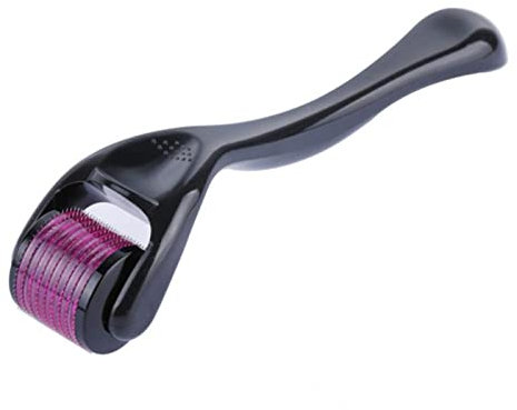 JonhTech Derma Roller 0,25 mm pour le visage, le corps et le cuir chevelu – Rouleau à micro-aiguilles avec Derma Roller en titane 540 pour cheveux et barbe