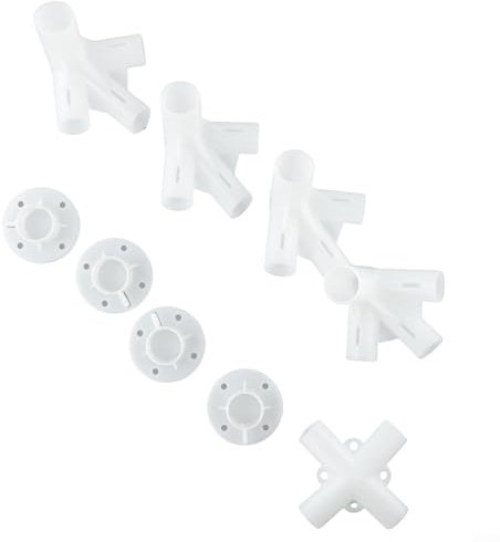 9 Stück Ersatzteile für Pavillon, Markise, Zeltfüße, Eck- und Mittelverbinder