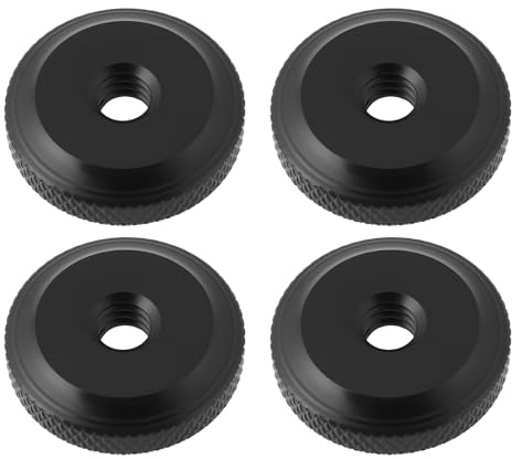 The Lord of the Tools 4pcs 1/4x20 Aluminum Knurled Nuts for Photo Thread Camera Screwand Tripod