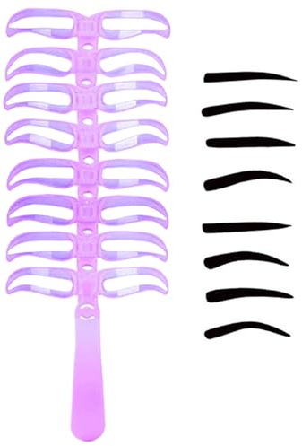 Plantilla Para Cejas,Guía Para Dibujar Cejas Con 8 Estilos - Herramienta Portátil Reutilizable Diseño para Aplicación Viajes Fácil Uso