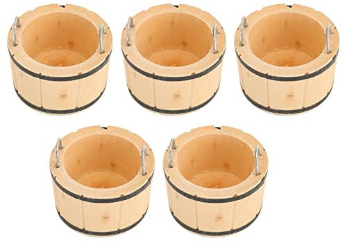 Fdit Baignoire Miniature en Bois, Détails Vifs Exquis, Accessoire de Maison de Poupée Portable, Cadeaux, Jouets pour Accessoires de Maison de Poupée