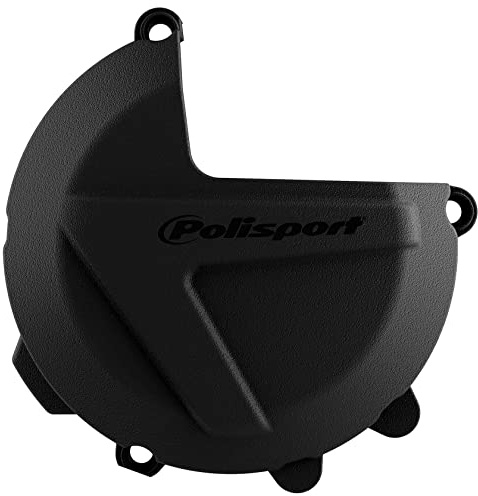 Polisport 8462500001 - Protector de Tapa de Embrague Fabricado en Poliamida Resistente a los Impactos Compatible con Motocicletas KTM, Husqvarna en Color Negro
