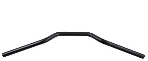 EVGATSAUTO Motorcycle Handlebar, Universal 7/8 22mm Motorcycle Tracker Handlebar Steel Drag Bar, High-Rise Tracker Handle Bars (Black) for Motocross Enduro