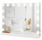 Dripex Miroir Maquillage Hollywood - 15 Ampoules LED, Miroir Coiffeuse Lumineux 3 Modes, Luminosité Réglable, Contrôle Tactile, Port USB, Miroir sur Table/sur Mur 58 x 45cm - Blanc