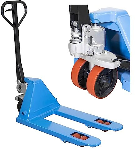 Güde Transport Hubwagen, Gabelhubwagen, Palettenwagen, GHW 2500-80 PU, 2500 kg, Gabellänge 800 mm