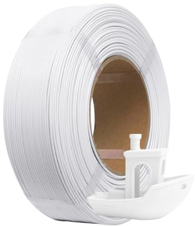 eSUN PLA+ Refill Filament 1.75mm Kallvit 1KG | Miljövänligt spollöst filament, för återanvändning med eSpool. Minskar plastavfall med bibehållen hög precision.