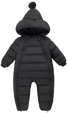 Maeau Combinaison de Neige Bébé Nouveau Né Manteau à Capuche Bébé Garçon Fille Body Barboteuse Hiver Snowsuit 0-24 mois