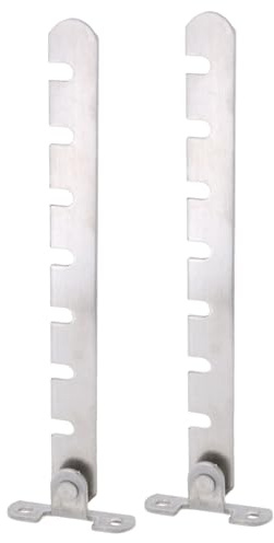 2 topes de ventana de acero inoxidable para control de inclinación de ventana, limitadores ajustables para hogares, oficina, limitadores ajustables duraderos