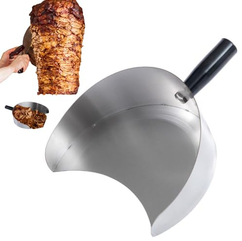 Köttbrickspanna - stekpanna i rostfritt stål med kapacitet - 22,5 cm köttstift | Grillspade med kapacitet för grillning, rostning, m