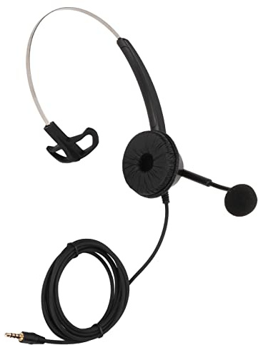 HUSHUI H360-3.5 Telefonheadset Bekväm Brusreducering Enkelsidigt Headset för Kundtjänst Hemmakontor Svart