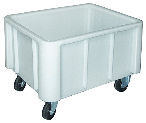 BRB Großbehälter auf Rollen, weiß, Inhalt 140 Liter, LxBxH 800x600x550 mm