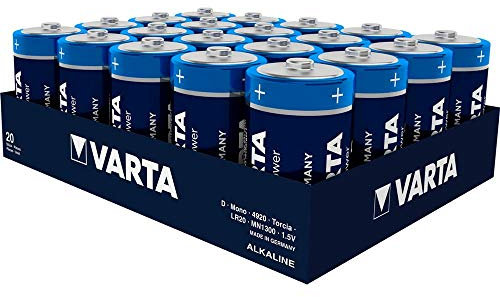 VARTA Batterien LONGLIFE Power Mono D 1,5 V 20 Stück