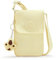 Kipling Damen Tissy Leichte Crossbody Mini Nylon Handytasche, Zitronenglasur, 7''H x 4.25''W x 0.75''D