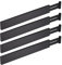 Relaxdays Schubladentrenner, 4er Set Ladentrenner, verstellbar von 46 bis 56 cm, Schubladenteiler Küche, Bambus, schwarz