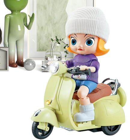 Motos de juguete para niños,Motocicleta de juguete electrónica - Motocicleta eléctrica de acrobacias de ovejas de dibujos animados, motocicleta a la deriva | Moto eléctrica creativa para acrobacias y