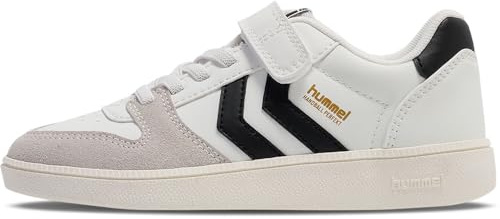 hummel Handball Perfekt SP JR Sneaker, Blanc/Noir, 29 EU, White Black, 29 EU