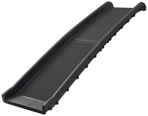 JAMAXX Hunderampe klappbar Auto Hundetreppe AntiRutsch KofferraumRampe stabil 90kg Max, 156x40 cm, faltbare Einstiegshilfe Hundeautorampe für große schwere Hunde, Kunststoff Rampe leicht & stabil PDR1