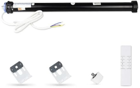 zemismart Smart Wifi Motorized Roller Blinds for Smart Life 10N 50kg Tubular Shutter Motor/Remote Control APP Tuya Compatible with Echo Home Assistant (50mm Tube)