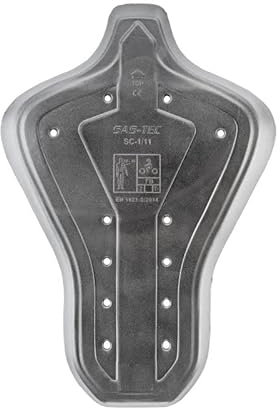 BLACKWILD The Rider's Skin SAS-TEC SC-1/11 - Paraschiena per moto, sci, snowboard, grigio, adulto