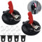 Raxfekro 2 Stück Saugnapf mit 8 S-Haken und 4 Silikon-Markisenhaken Set, Saugnapf Haken Camping, Auto Saugnapf Geeignet für Camping, Zelt, Wohnwagen, Auto Spanner