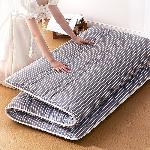 jzbearapt Premium Foam Japanese Floor Mattress Futon Mattress,100% High Density Comfortable Foam,Thicken Tatami Mat Sleeping Pad,Portable Kids Adults Sleeping Mats for Guest Room, Dormitory