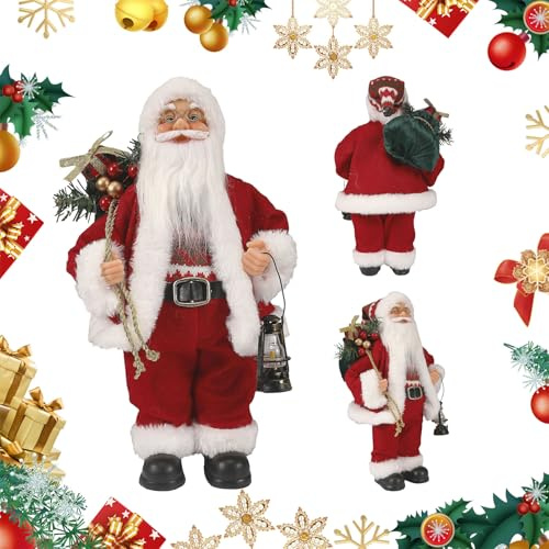 Jultomtefigurer | Stående dekoration för skrivbordet – jultomtefigur – för jul och nyår, för, studentboende, lägenhet, vardagsrum och högtidsfirande