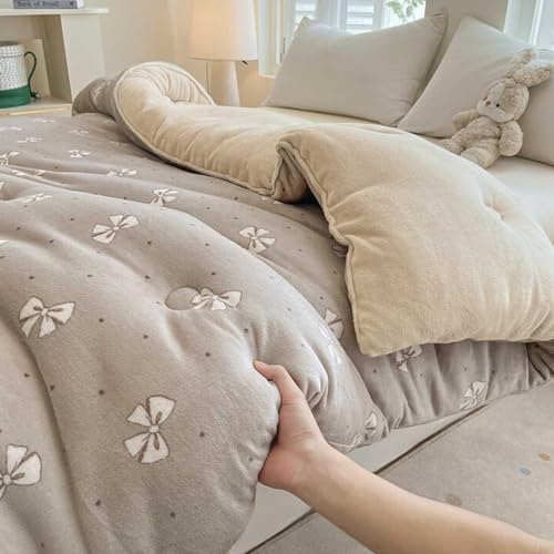 YSZBD Couette Hiver 220x240 TrèS Chaude Edredon Gonflant Duvet Plume Couette Epaisse Moelleuse éDredon Lit 2 Personnes Ultra-Douce(#4,220x240cm-4kg)