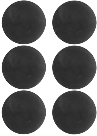 Kisangel Lot de 6 Balles de Squash en Caoutchouc Noir Haute Élasticité Rebond pour Entraînement de Réaction et Coordination Œil-Main Adaptées au Squash et Racquetball Usage Intérieur et