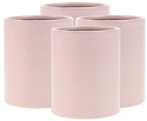 OKUMEYR Scatola per Fiori Rotonda per Fioristi, 4 Pezzi Rosa