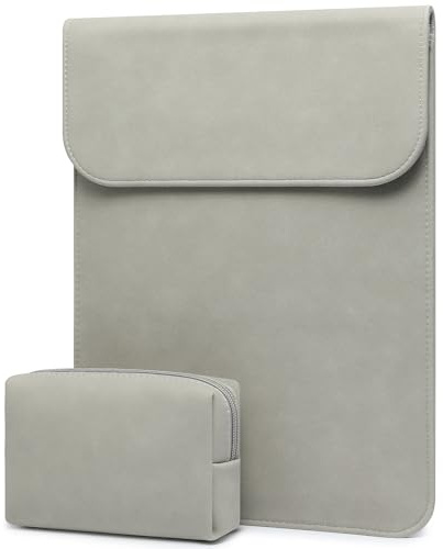 HYZUO 13.3-14 Inch Laptop Sleeve Case for MacBook Pro 14 M5, Light Grey | for MacBook Pro 14 M5/M4/M3/M2/M1 Pro/Max A3426 A3427 2026-2021, 13.3 MacBook Air/Pro, 13.5-13.8 Surface Laptop, HP Envy 13