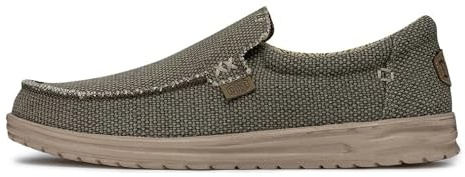 HEYDUDE Mikka Braided - Scarpe Uomo Slip-On - Mocassini, Army, 42